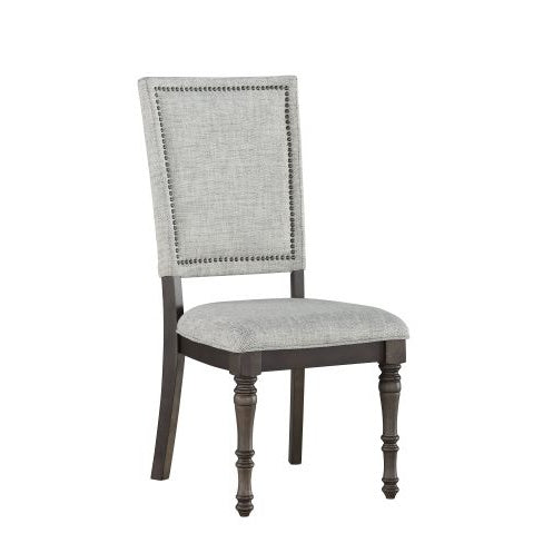 Linnett Upholstered Back Chair Dark Brown