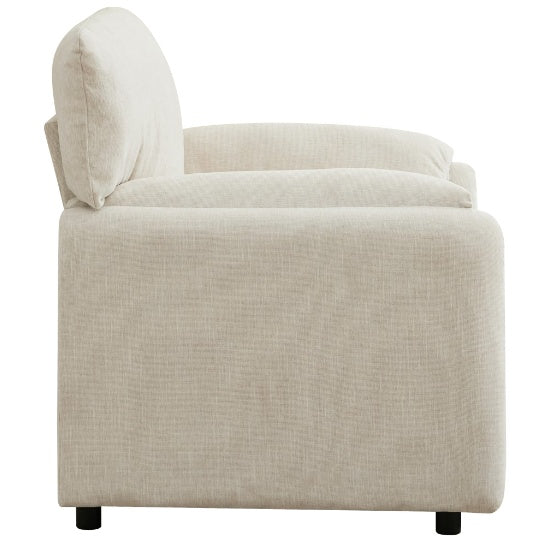 Contemporary Chairs Oversized Chenille Armchairs Comfortable Upholstered Single Lounge Armchairs