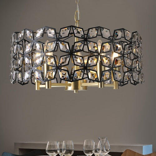 Modern Crystal Chandelier Suitable For Living Room Round Crystal Lamp Luxury Home Decoration Lamps