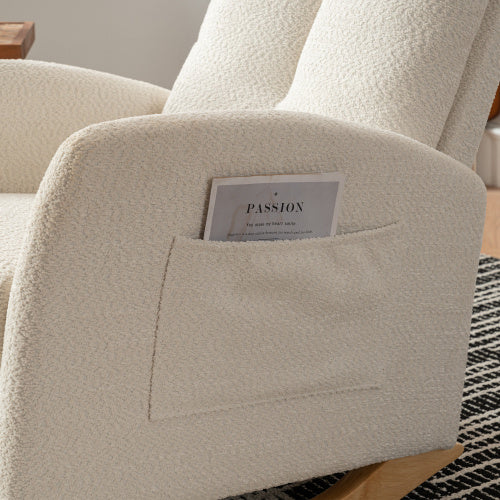 Decorative Rocking Chair With Footrest 1