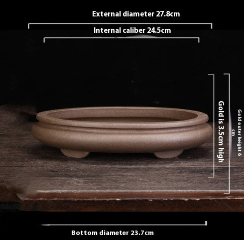 Purple Clay Orchid Pot Household Ceramics