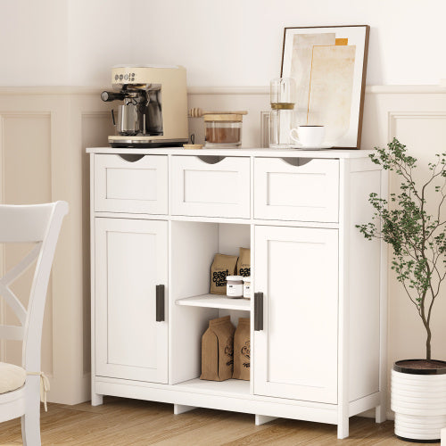 Storage Cabinets Wooden Floor Cabinet With Drawers And Shelves Storage Cabinets Accent Cabinet For Living Room Bedroom Bathroom Furniture Home Decor