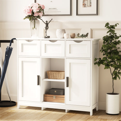 Storage Cabinets Wooden Floor Cabinet With Drawers And Shelves Storage Cabinets Accent Cabinet For Living Room Bedroom Bathroom Furniture Home Decor