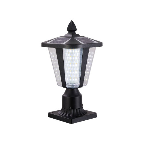 Solar Pillar Headlights With Dimmable LEDs