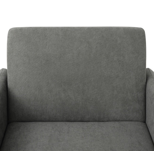 Grey Lint 1 Piece Convertible Sofabed Chair