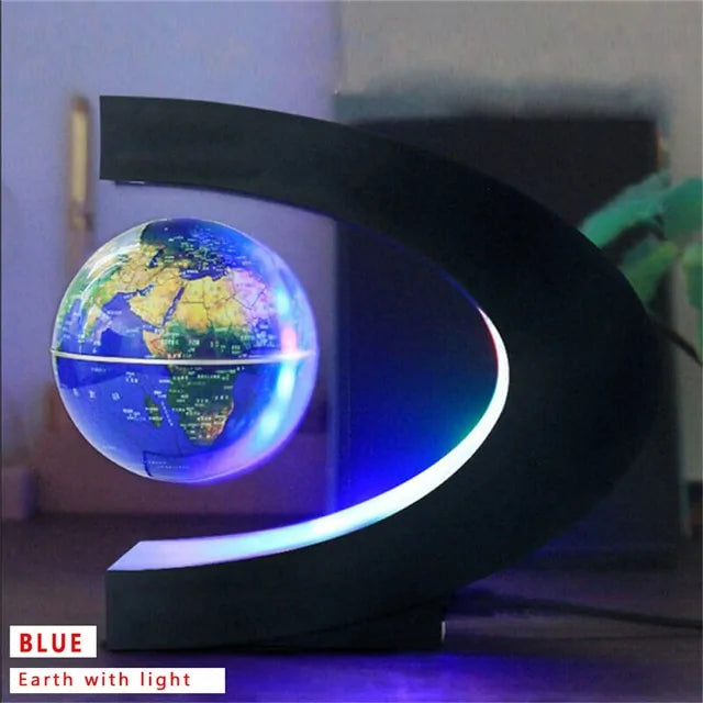 Round Led Levitating Rotating Night Lamp