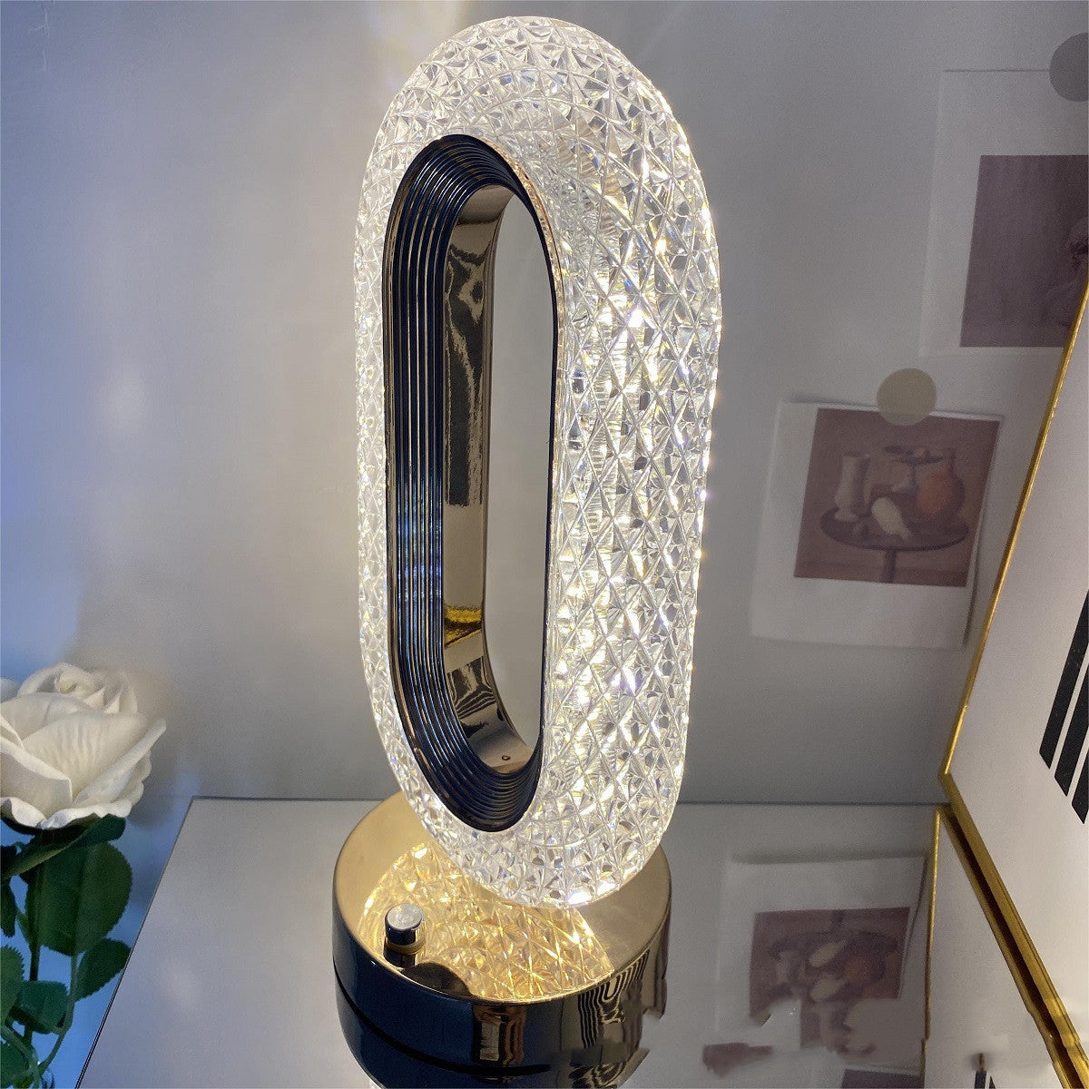 Crystal Touch Desk Lamp Light Luxury Home Decor