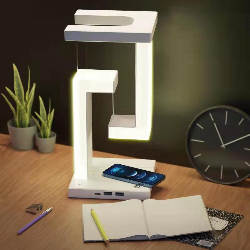 Smart Wireless Charging Balance Table Lamp – Floating Led Light For Bedroom & Home Office