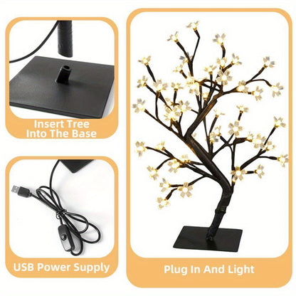 Cherry Blossom - Bonsai Tree Lights USB Plug With Switch