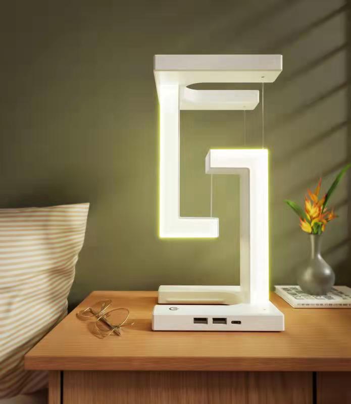Smart Wireless Charging Balance Table Lamp – Floating Led Light For Bedroom & Home Office