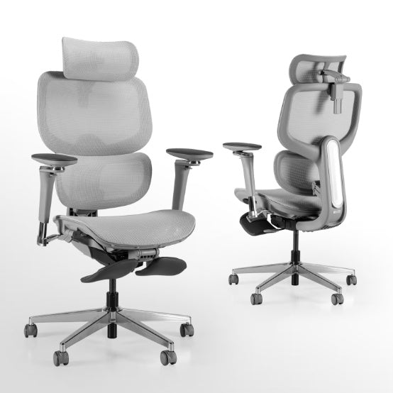 Ergonomic High-Back Mesh Office Chair with Adjustable Headrest & Lumbar Support