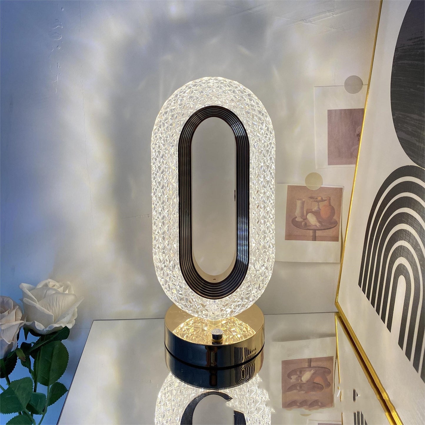Crystal Touch Desk Lamp Light Luxury Home Decor