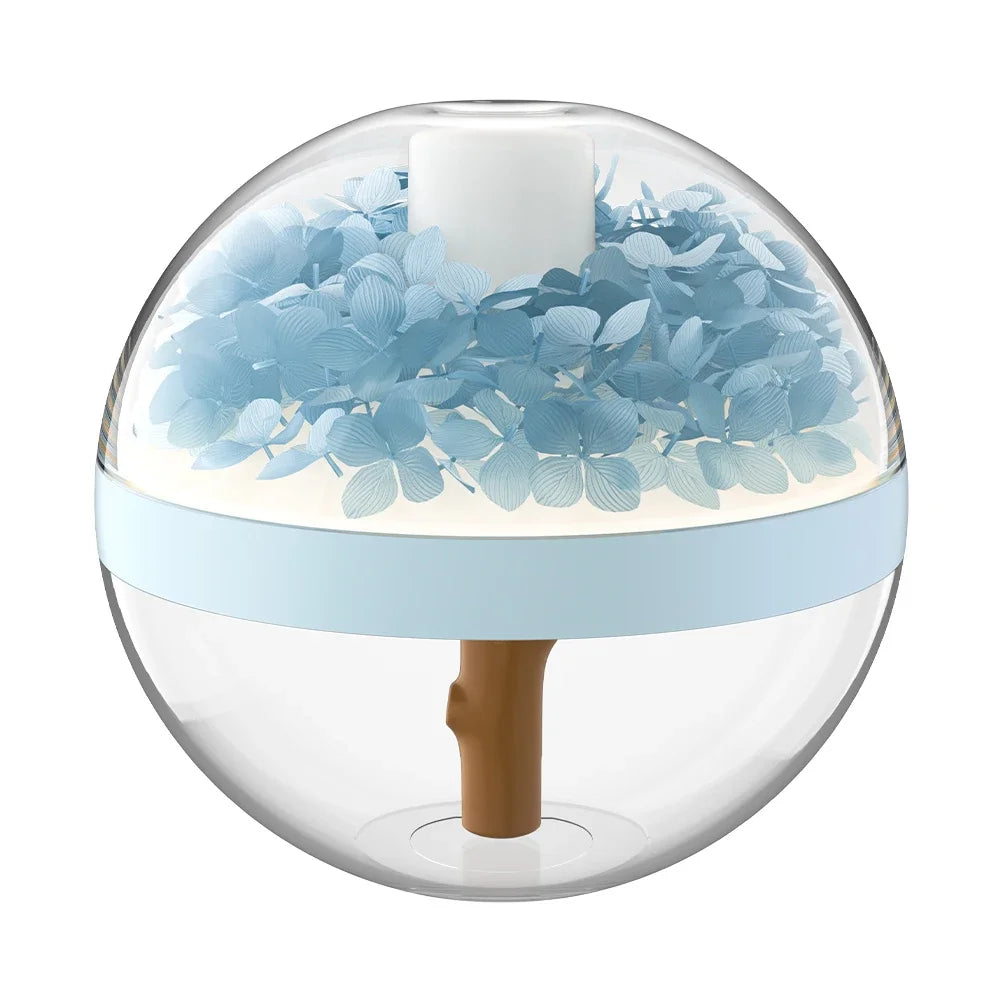 Air Humidifier USB Rechargeable Home Hydration Humidifier Colour LED Light Mist Maker Flower Humidificador