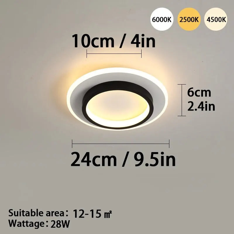 LED Ceiling Chandelier 3 colour lamps & 1 colour lamp for Bedroom/Dining Room