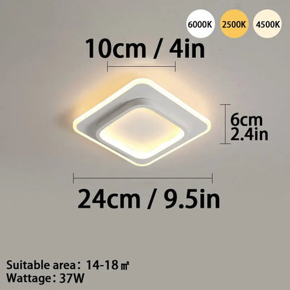 LED Ceiling Chandelier 3 colour lamps & 1 colour lamp for Bedroom/Dining Room