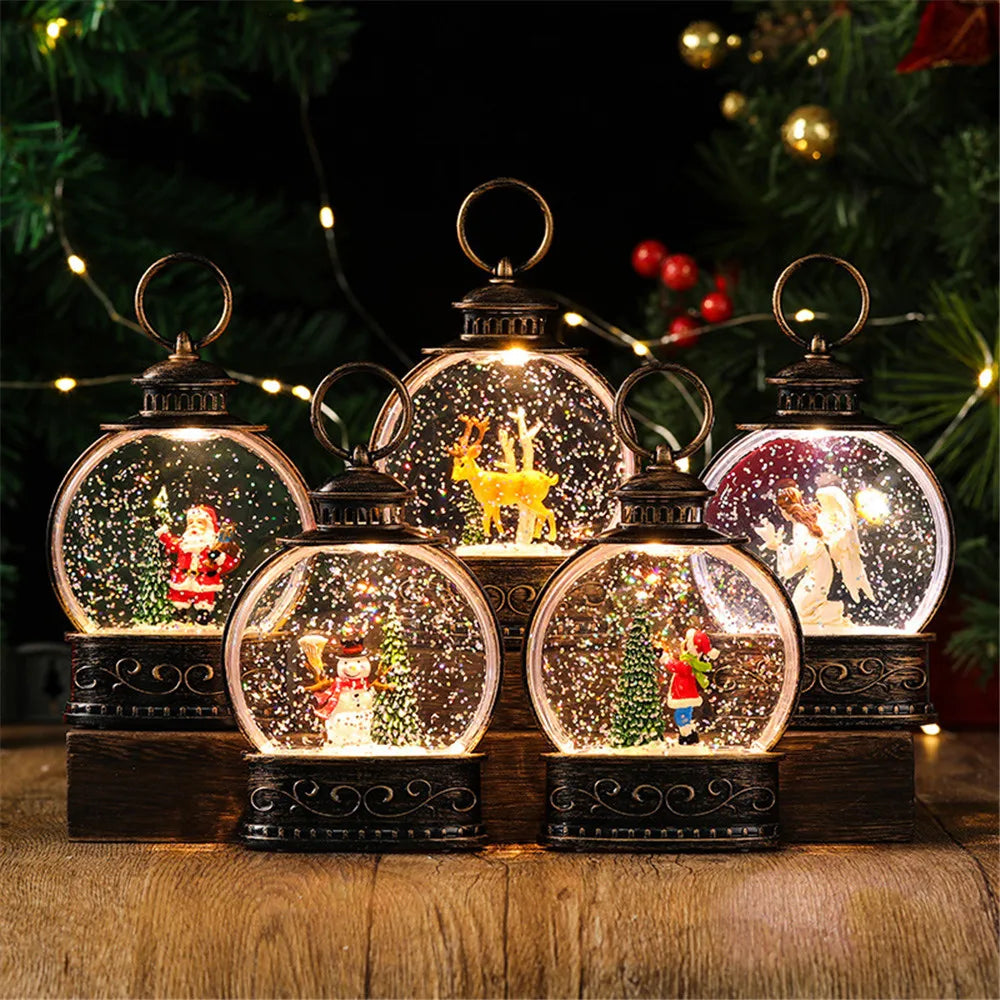 New year hanging LED Lantern fluid Night Light Lantern