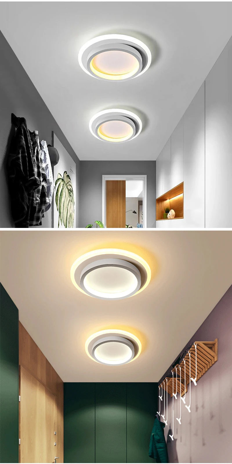 LED Ceiling Chandelier 3 colour lamps & 1 colour lamp for Bedroom/Dining Room