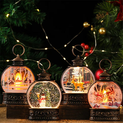 New year hanging LED Lantern fluid Night Light Lantern