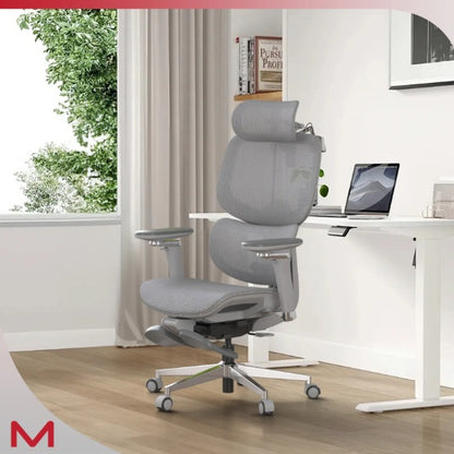 Ergonomic High-Back Mesh Office Chair with Adjustable Headrest & Lumbar Support